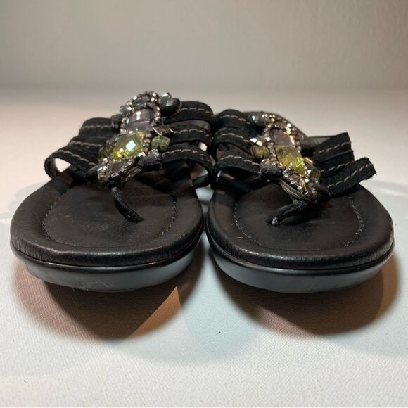 Earth saffron sandal black bling 8.5 NWOT - Picture 5 of 13